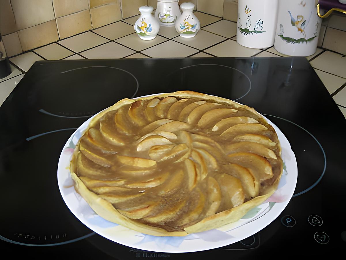 recette Tarte aux pommes et creme de marrons
