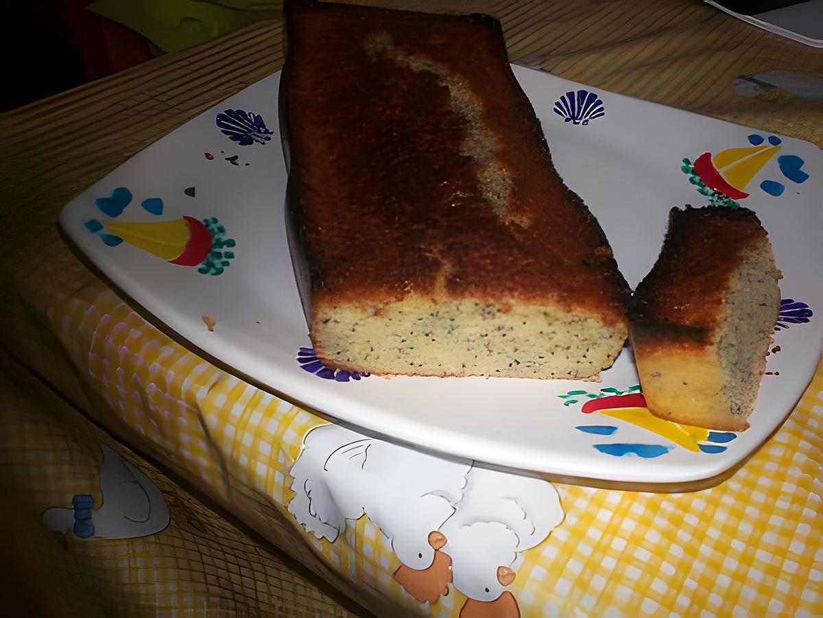 recette cake aux citron et graines de pavot