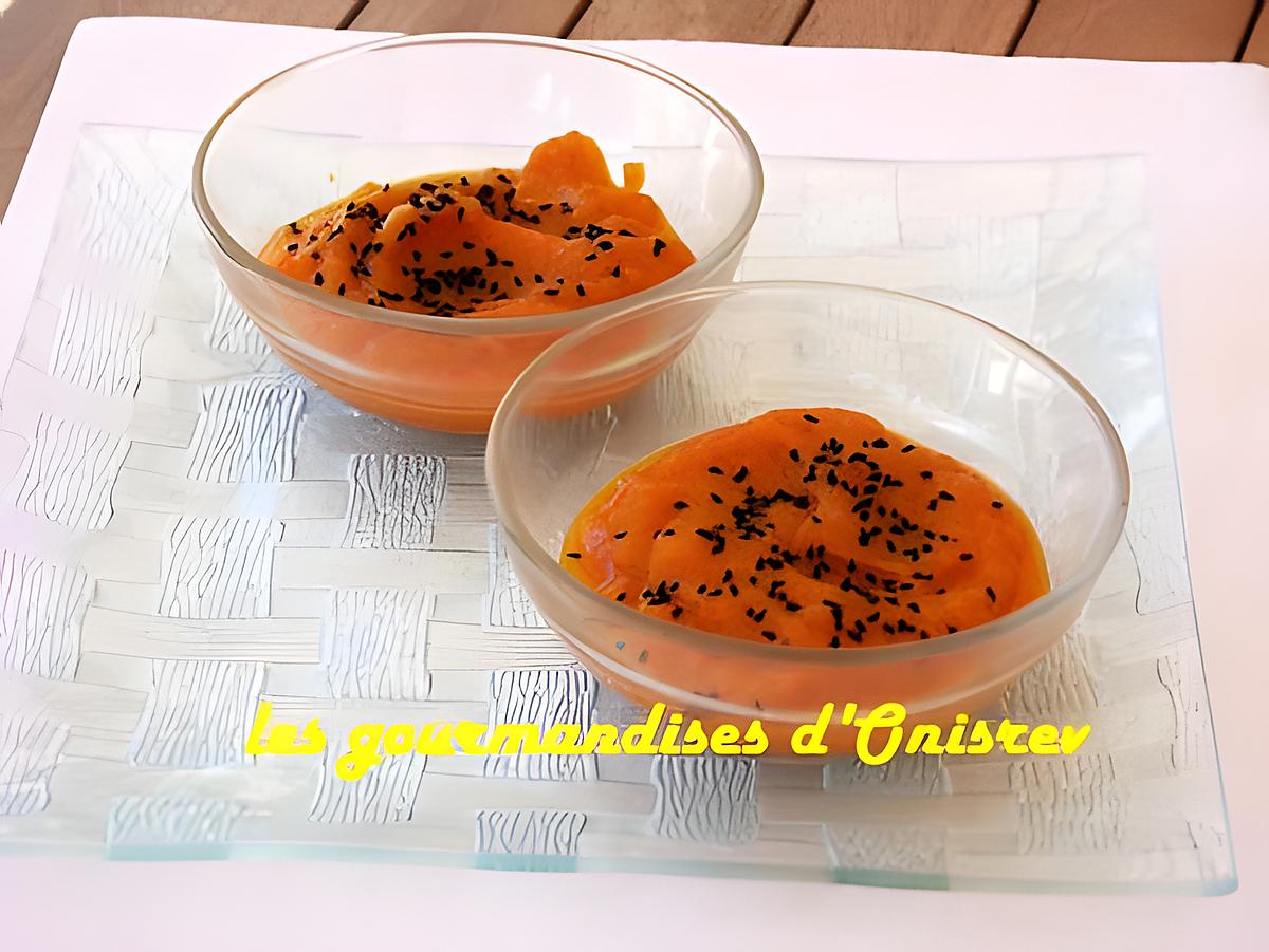 recette Purée de carottes au cumin noir