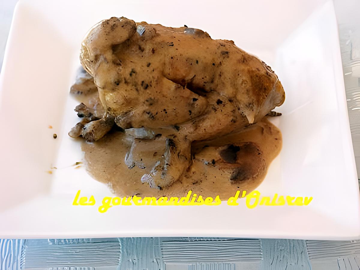 recette Cailles aux girolles