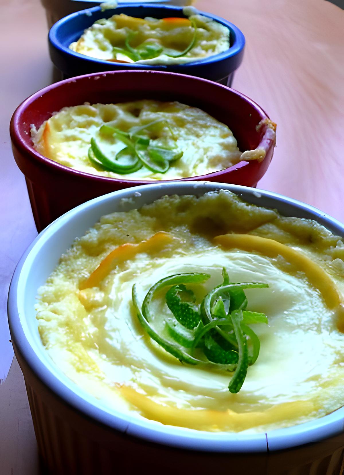 recette flan au citron vert et à la ricotta