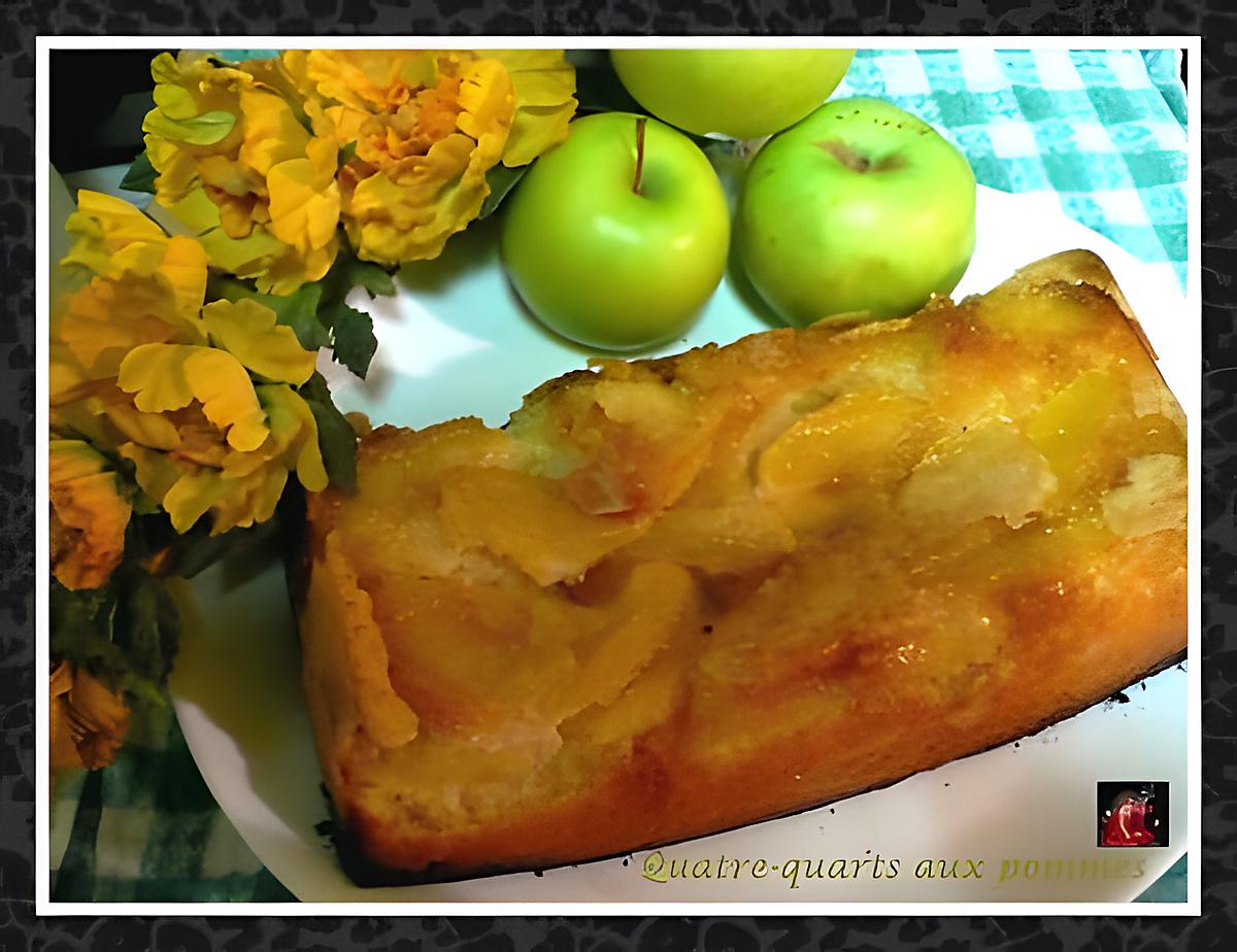 recette Quatre-quarts aux pommes