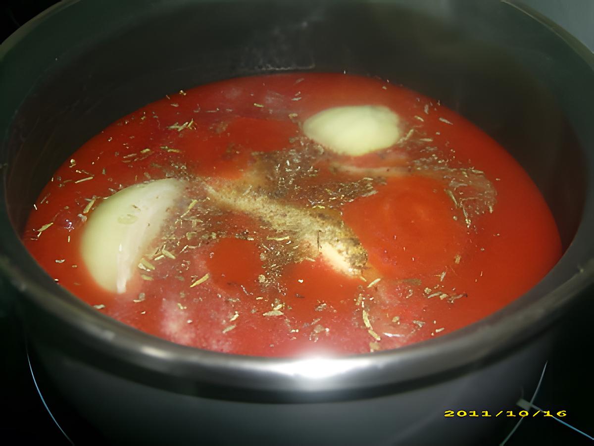 recette petite sauce tomate express