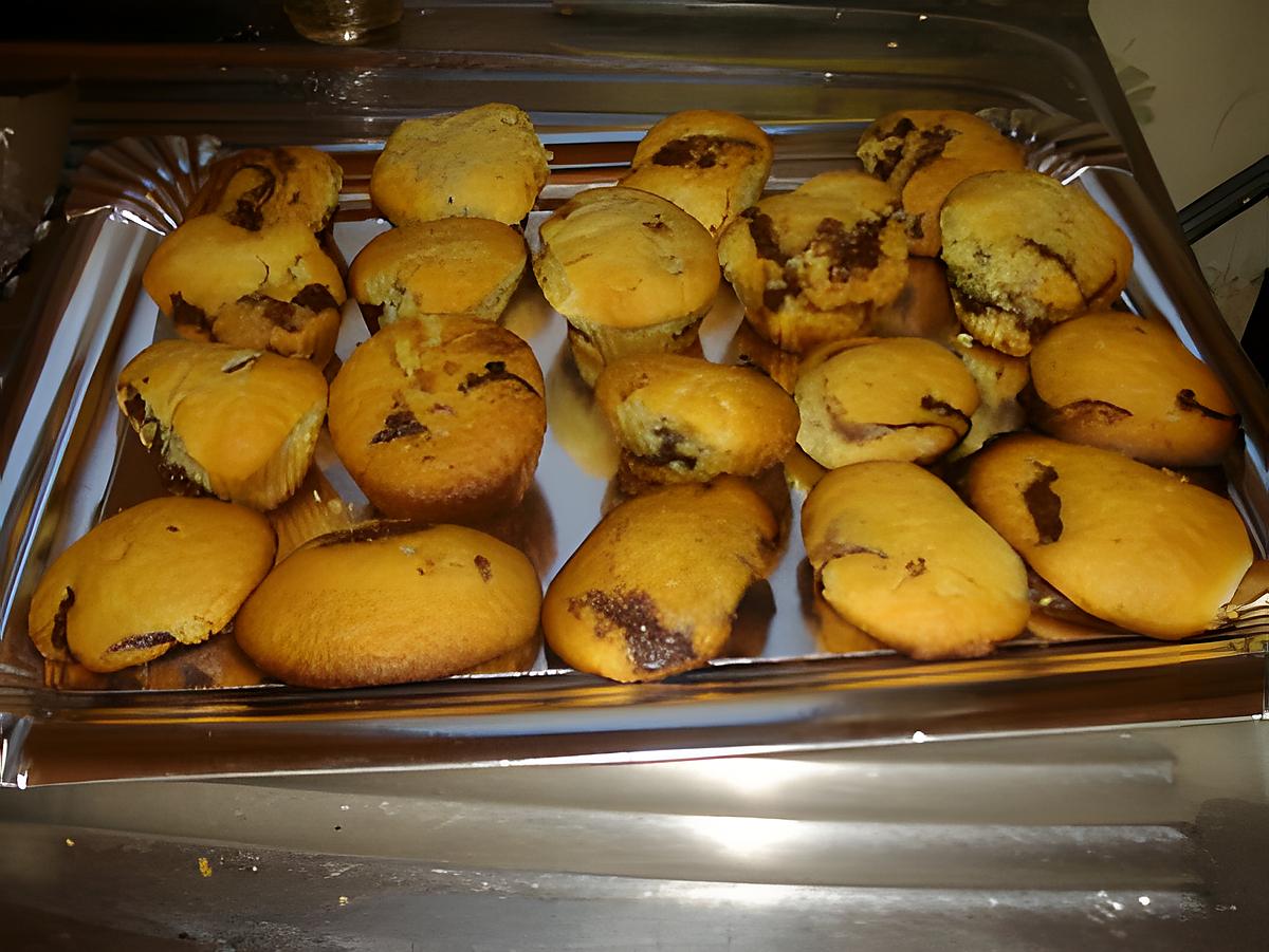 recette Muffins au chocolat et Madeleines au chocolat. et noix de coco.rapée.