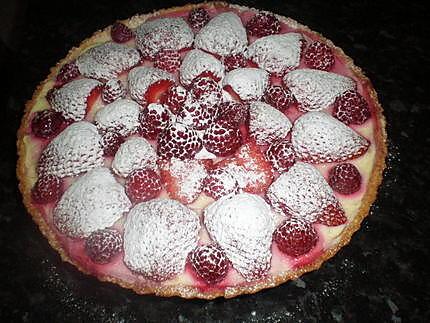 recette Tarte fraises et framboises