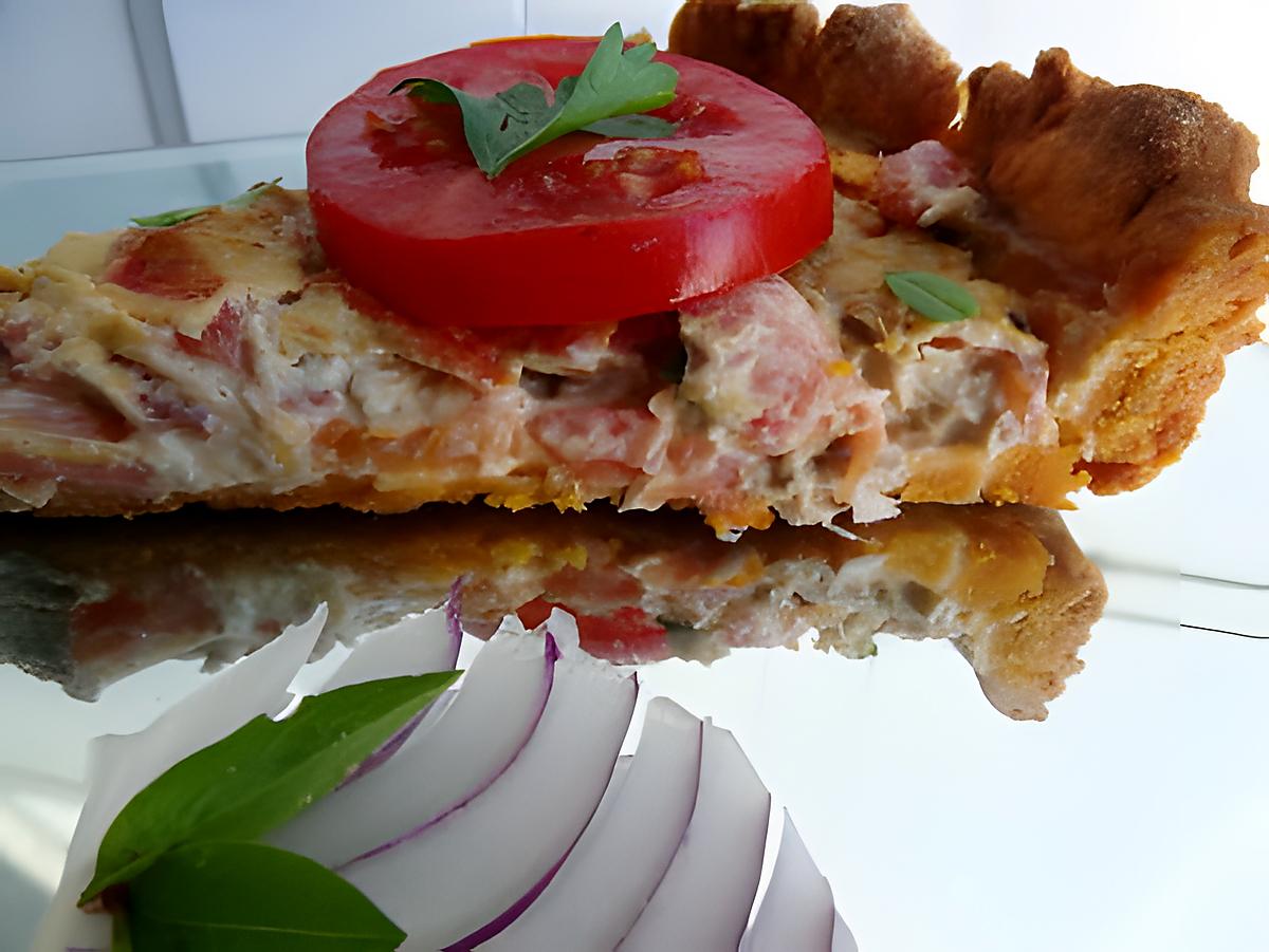 recette Tarte tomates et thon