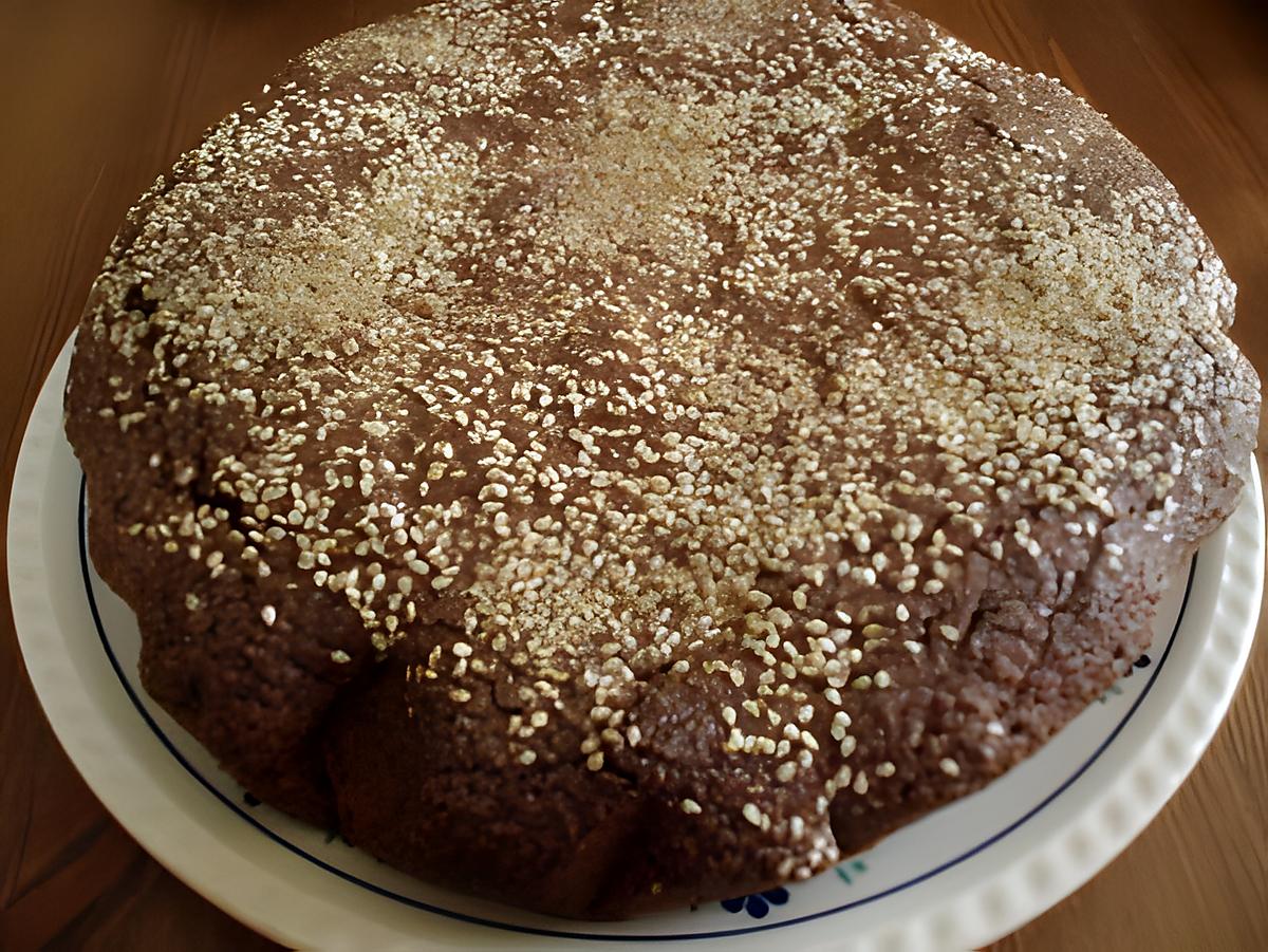 recette **GATEAU CHOCOLAT AMANDES SESAME**