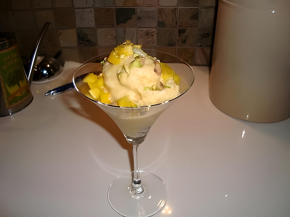 recette Yougourt glacé à la mangue et cardamome