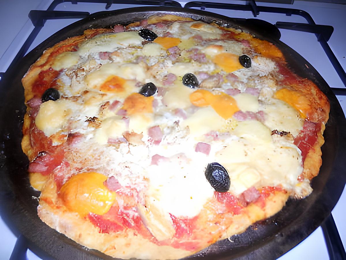 recette Pizza jambon fromage