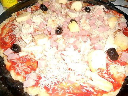 recette Pizza jambon fromage
