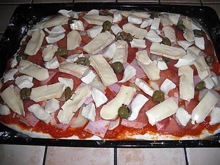 recette Pizza gourmande....