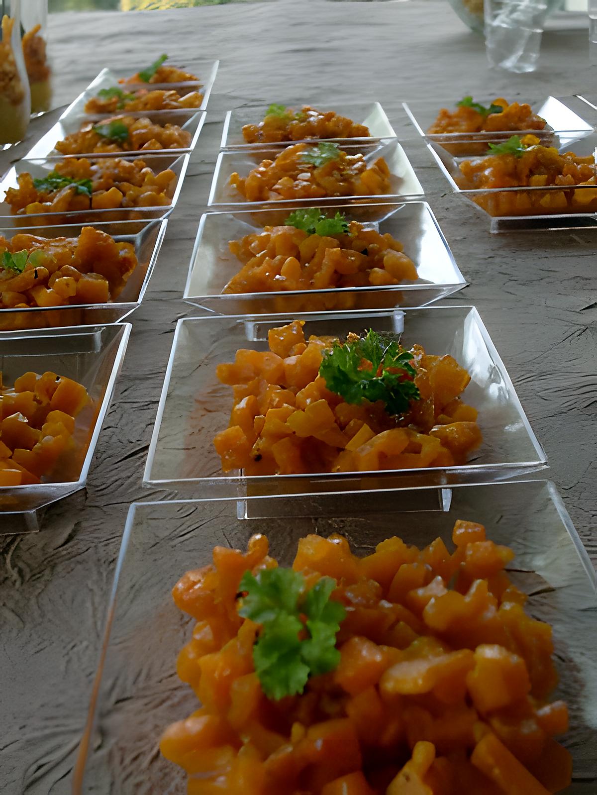 recette Brunoise de carottes glacées au cumin