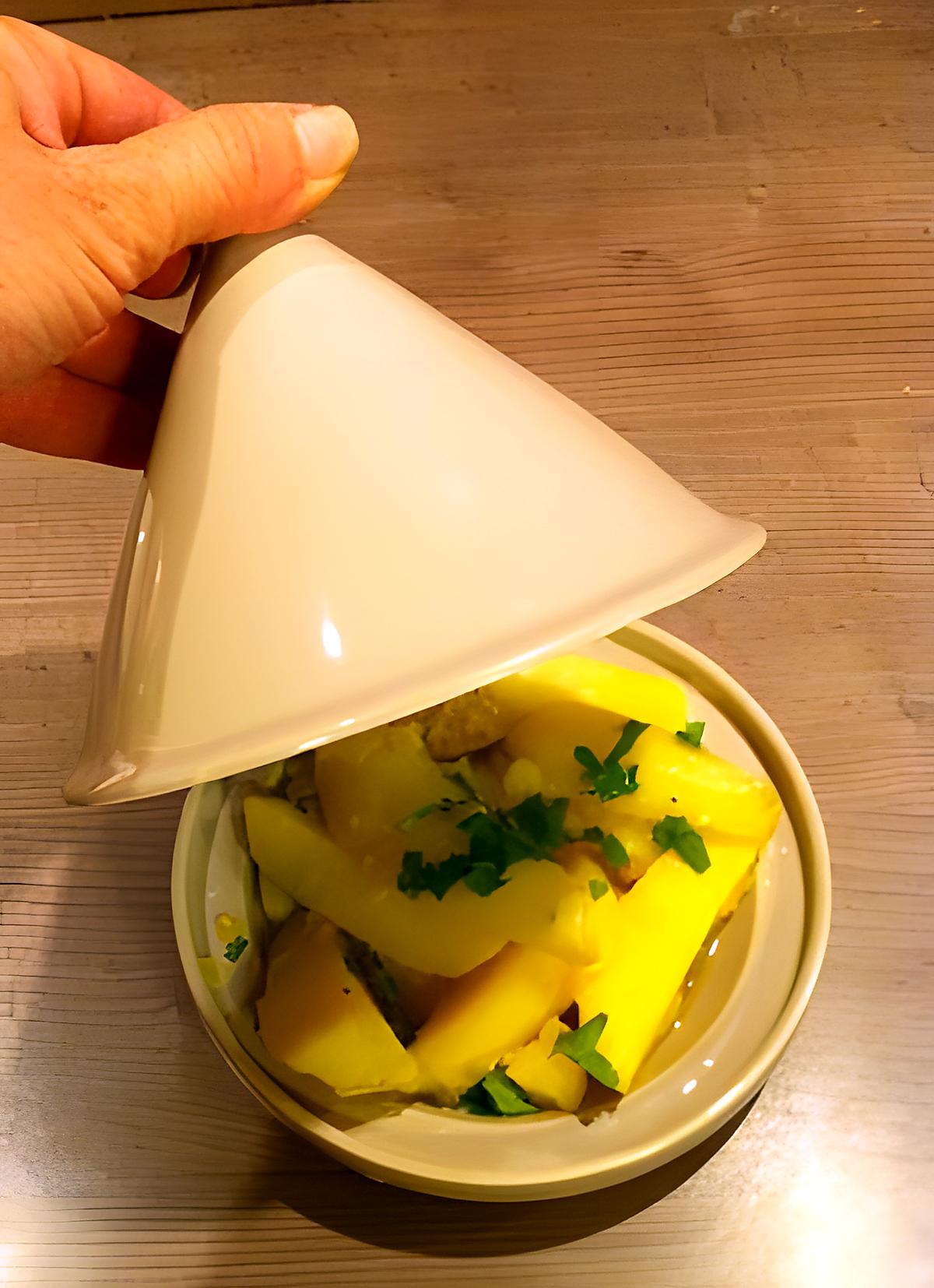 recette Tajine de pommes de terre au citron confit