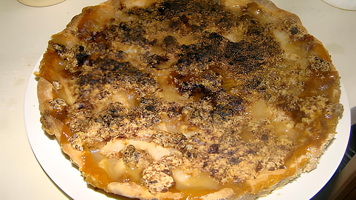 recette Tarte aux poires avec streusel aux amandes