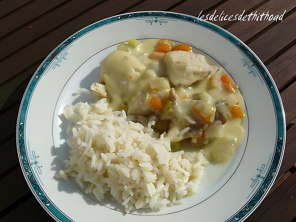 recette blanquette de poulet au cook'in