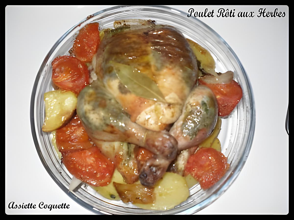 recette Poulet rôti aux herbes