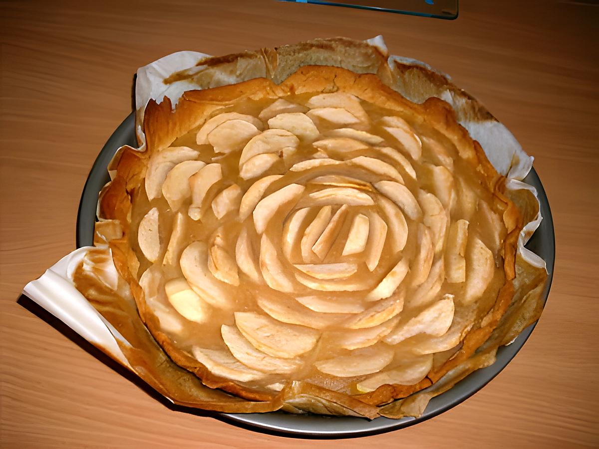 recette Tarte aux pommes a la compote