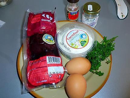 recette Mousses de betterave et de chèvre