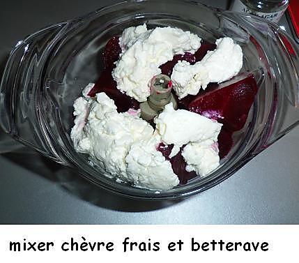 recette Mousses de betterave et de chèvre