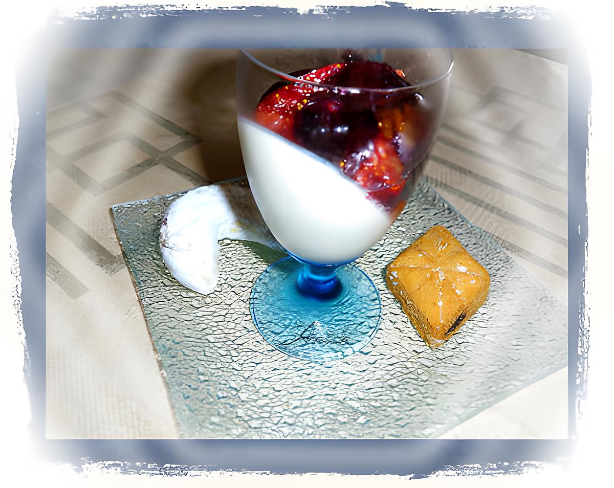 recette Panna cotta amande et ses figues rôties