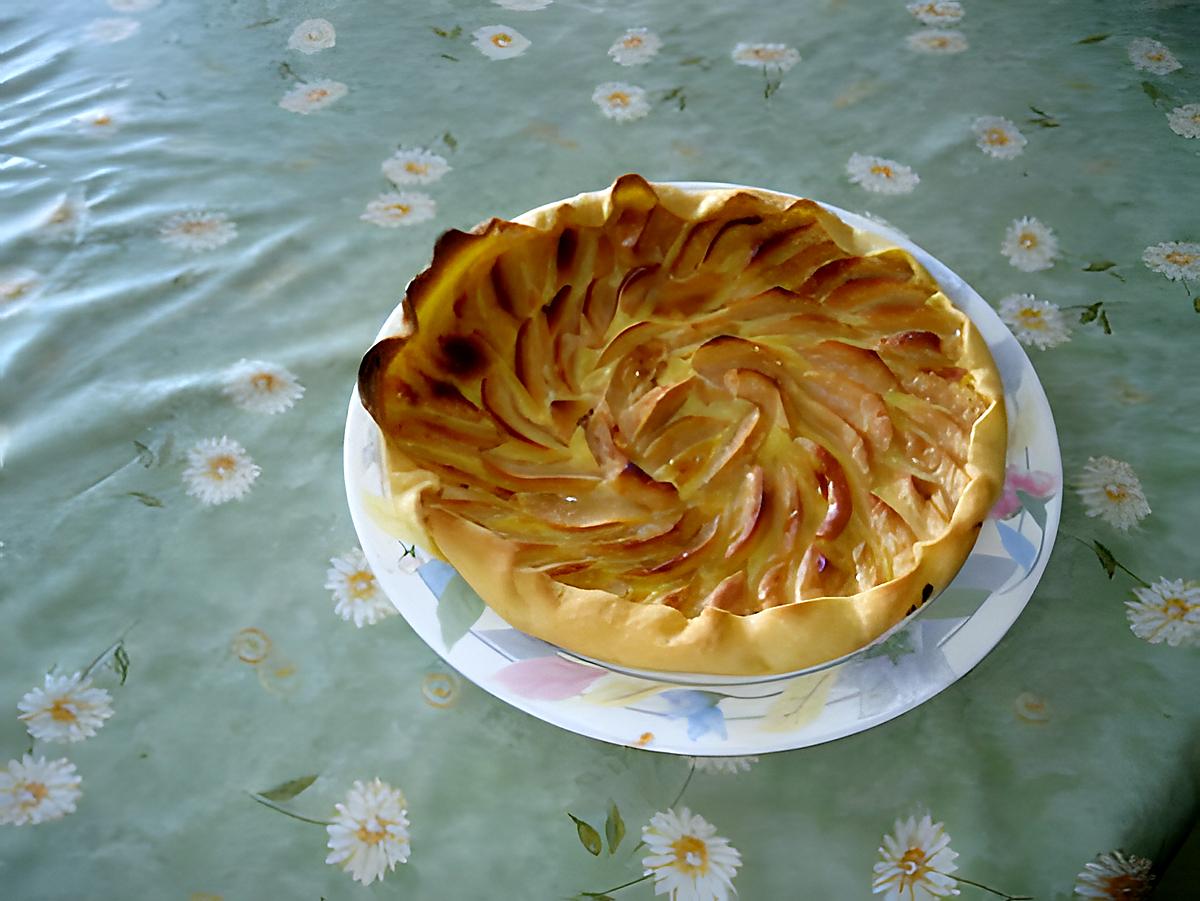 recette tarte flan aux pommes