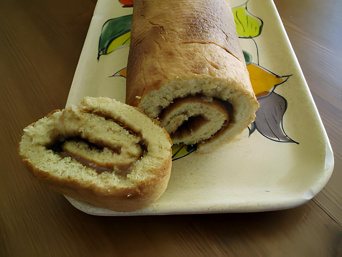 recette Gâteau roulé à la crème de marrons.