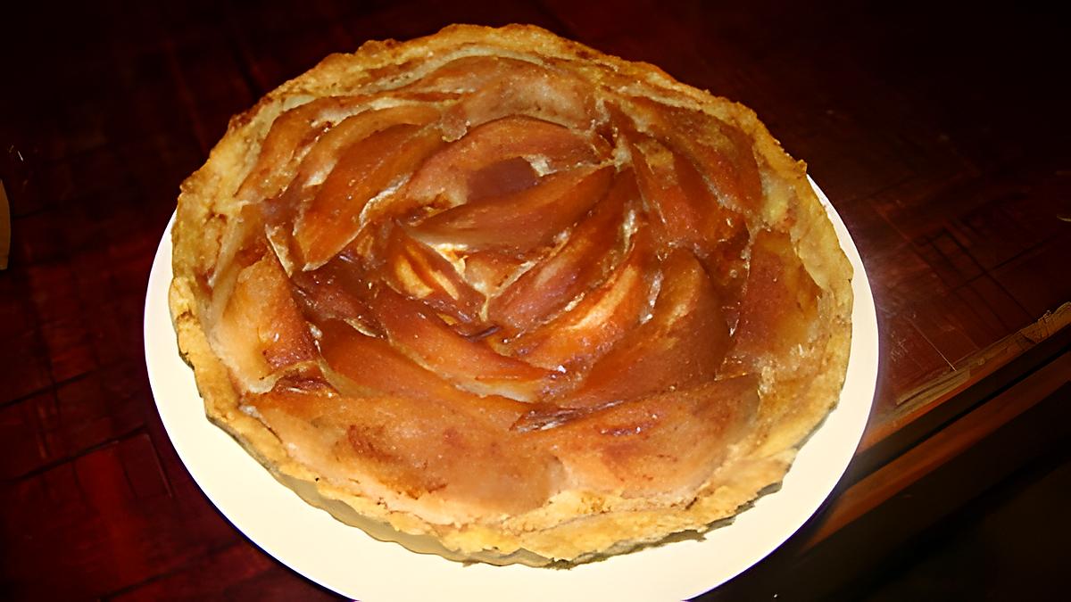 recette Tarte aux poires aux amandes et à la cannelle