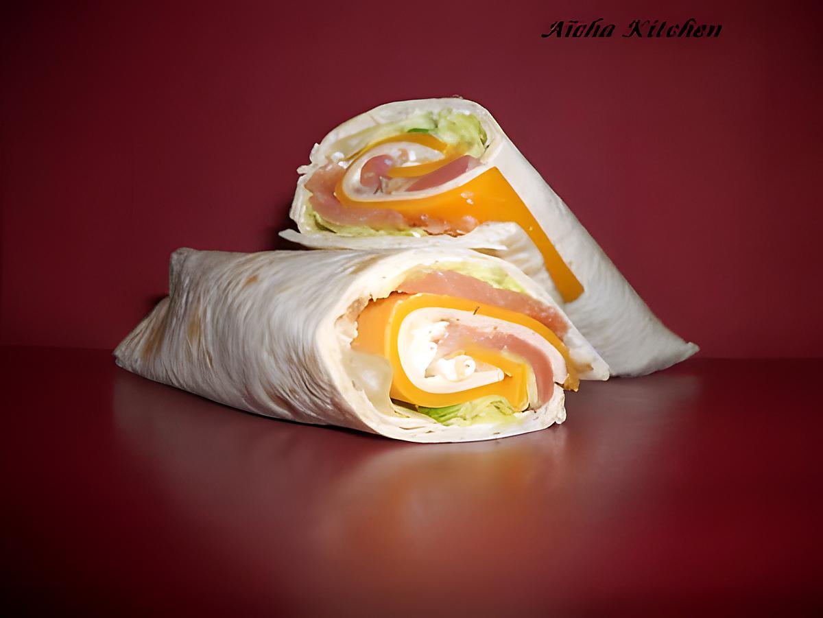 recette Wrap au saumon et fromage frais