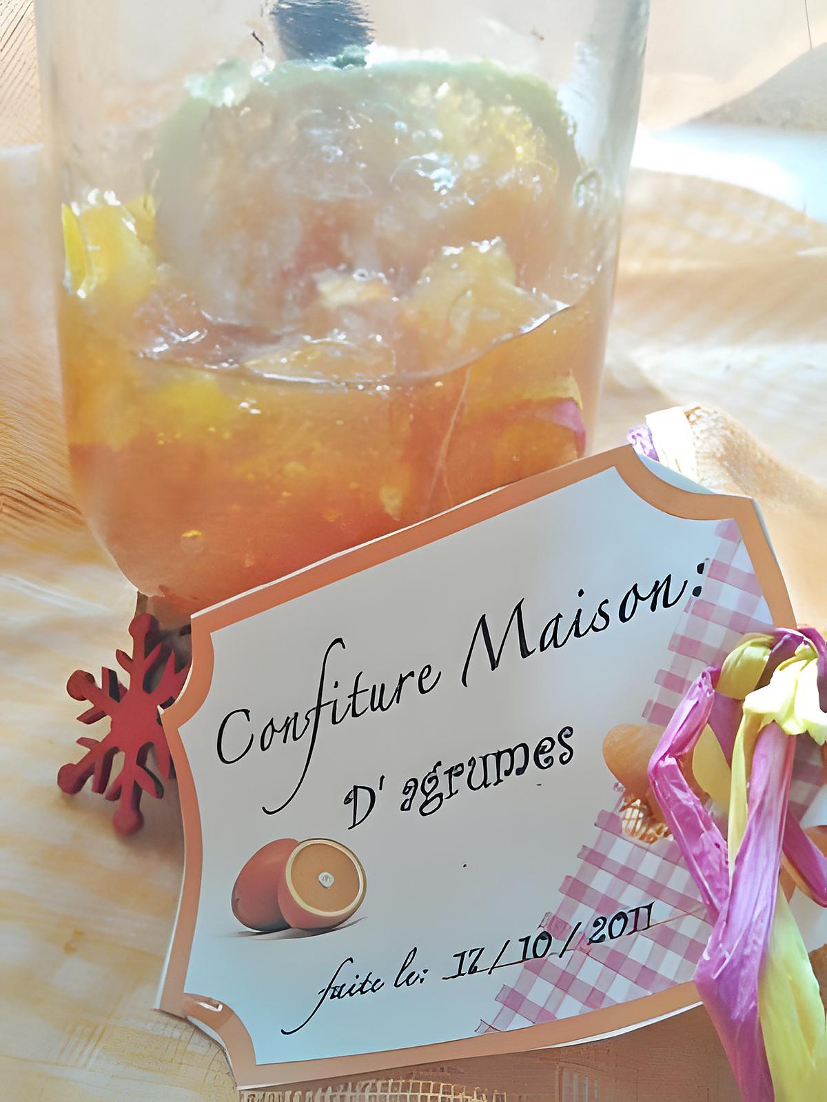 recette Confiture maison d'agrumes