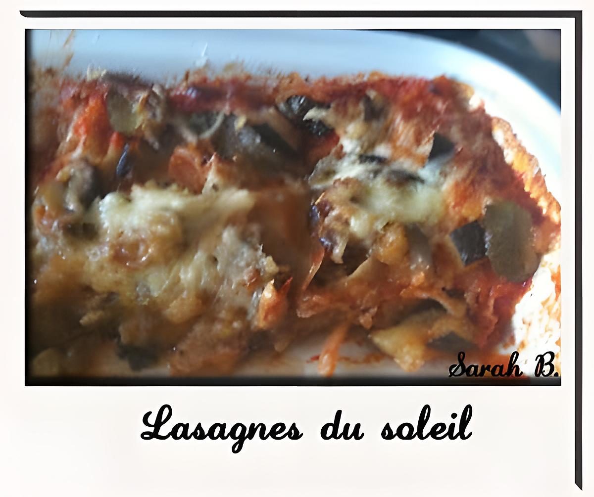 recette Lasagnes du soleil