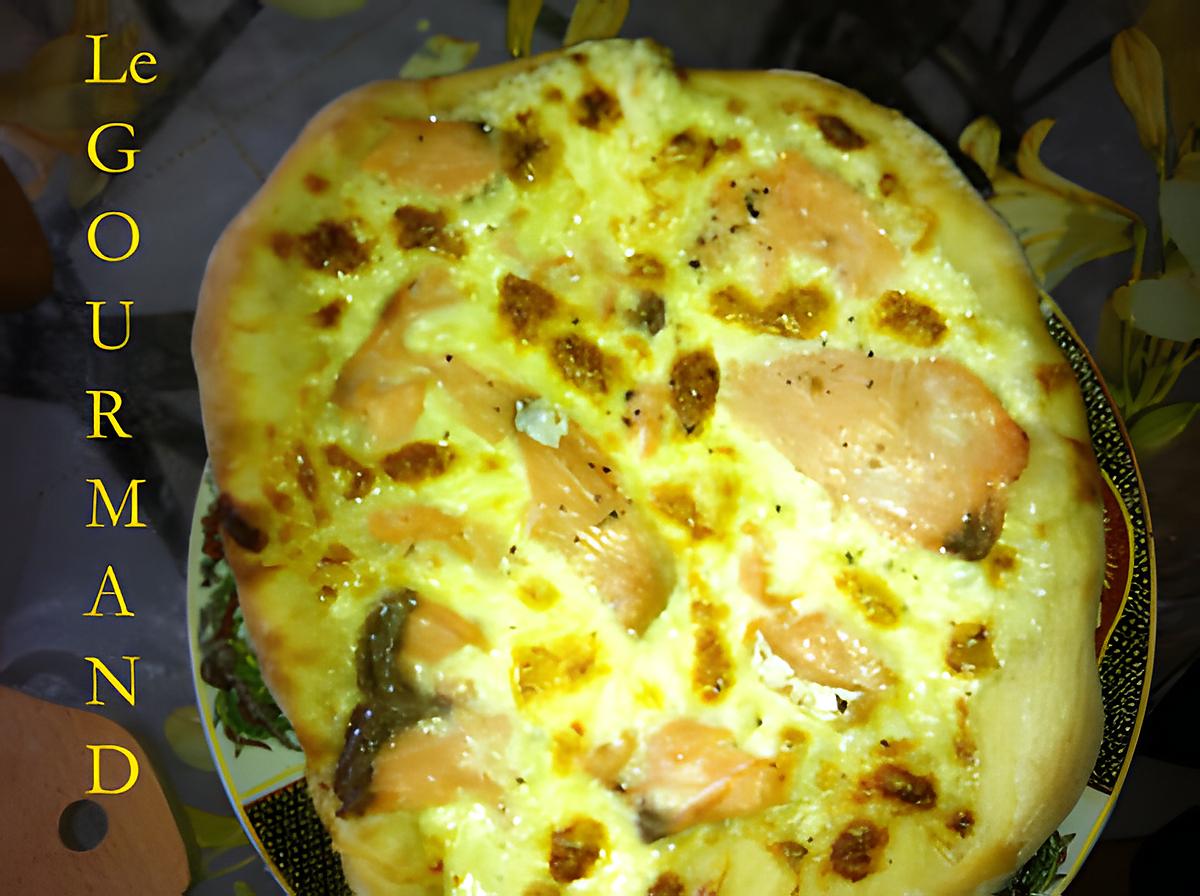 recette Pizza au Saumon