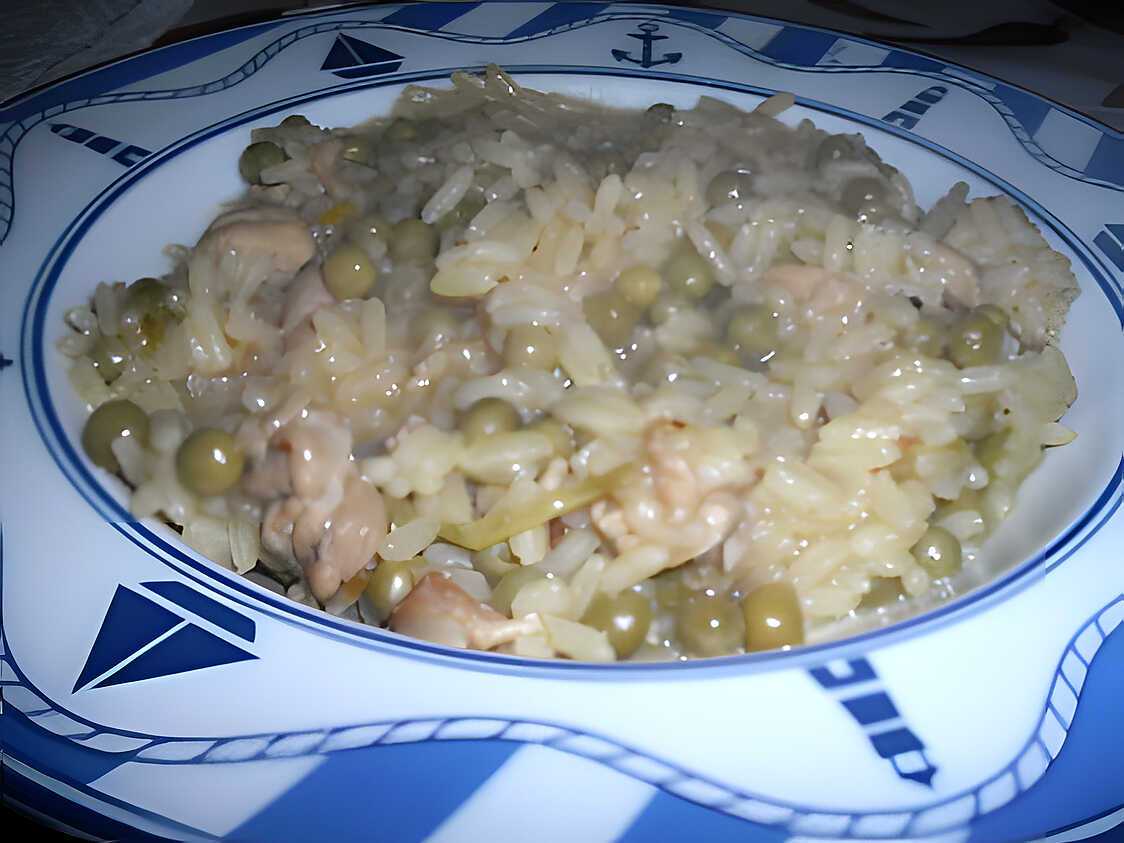 Poulet au riz safrané au tajine