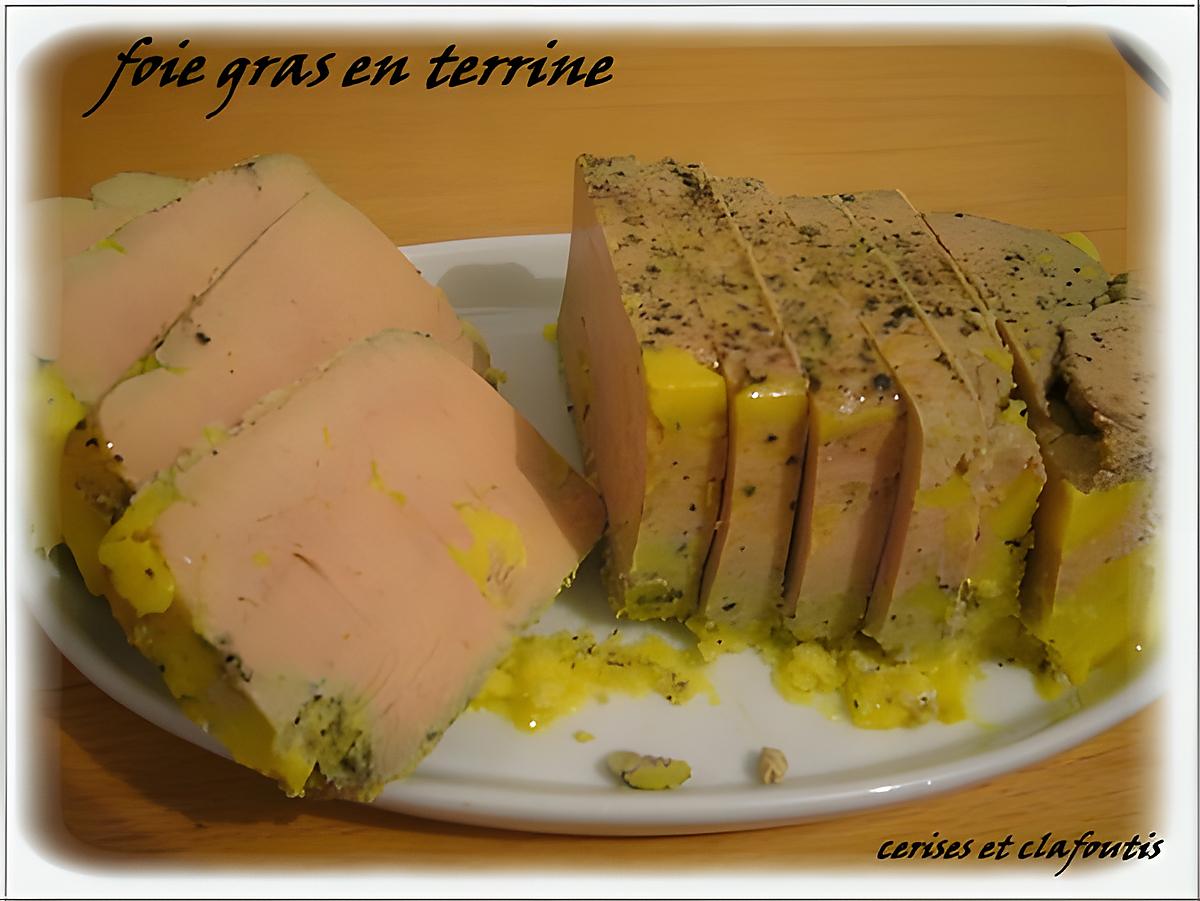 recette foie gras mi-cuit en terrine