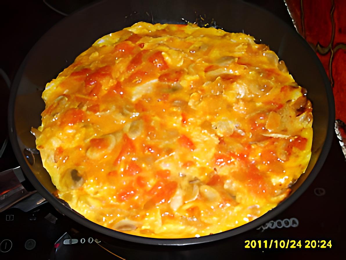recette omelette/champignons/etc...
