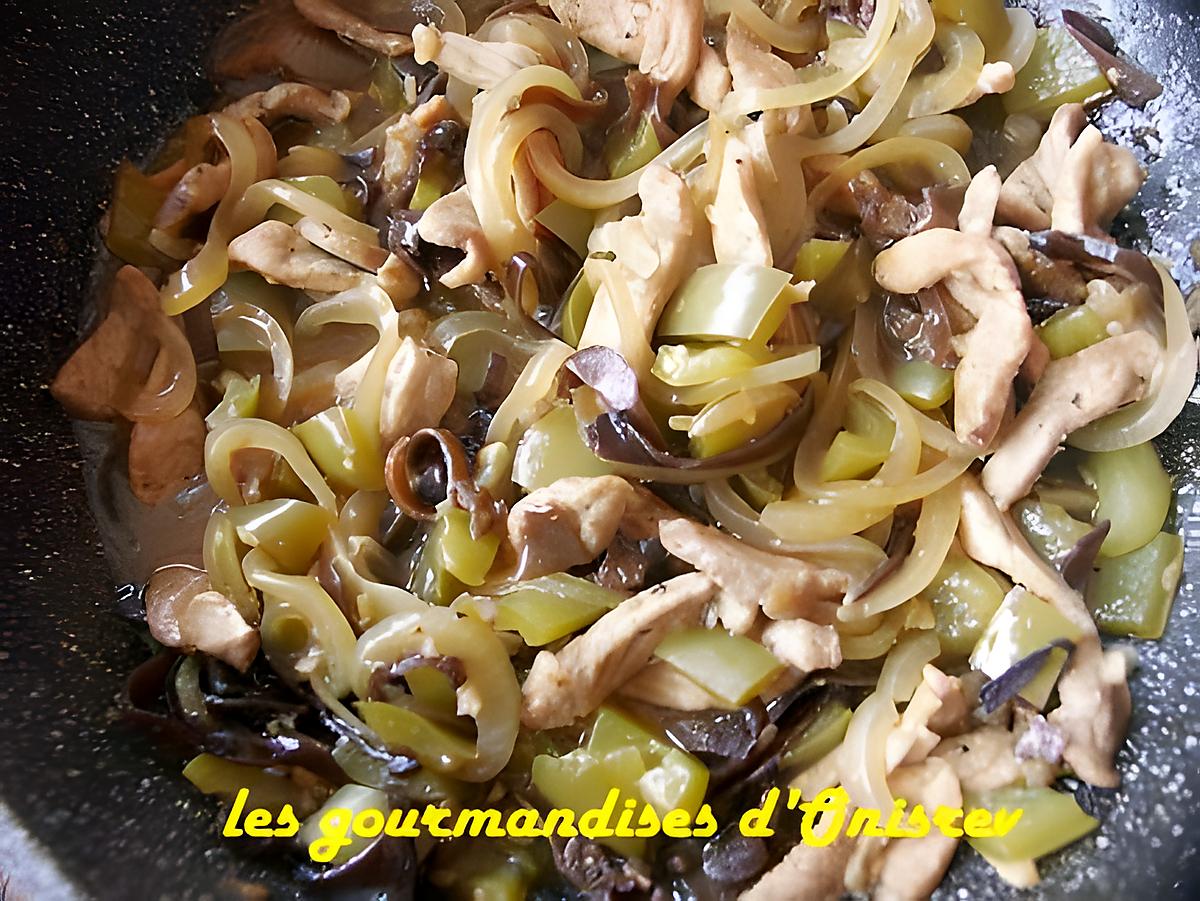 recette Emincé de porc à la chinoise