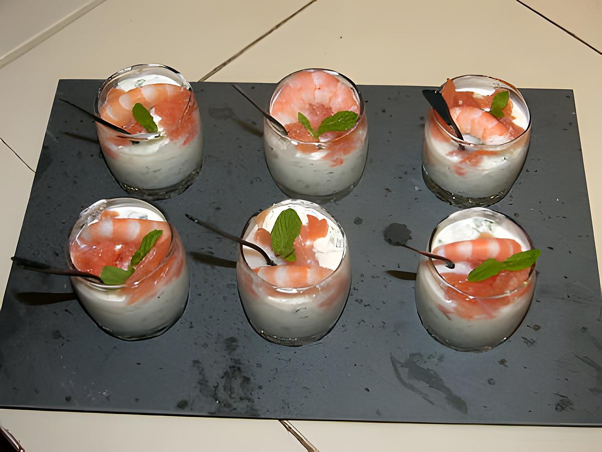 recette verrine de concombre