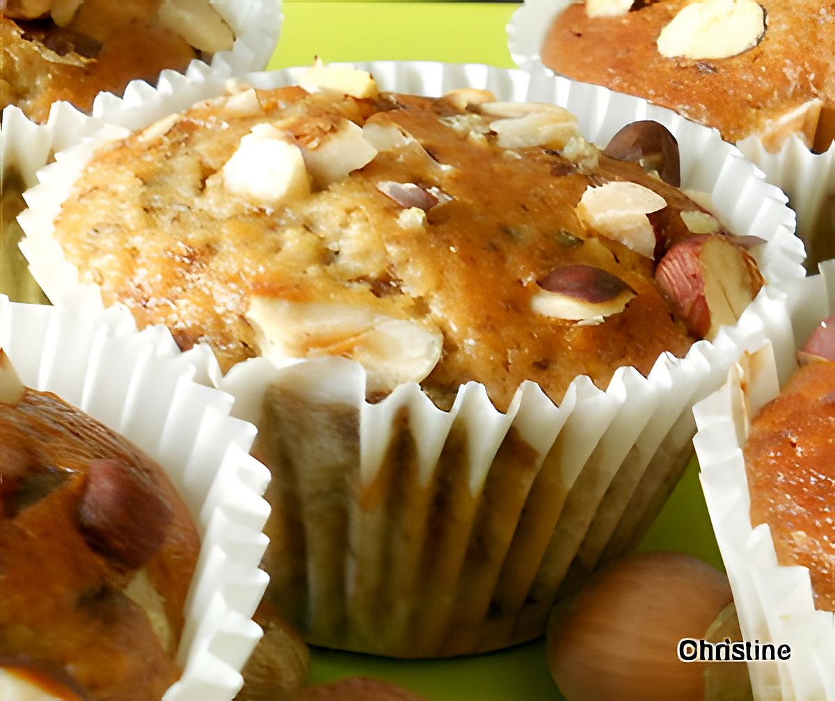 recette Muffins noisettes-chocolat au lait