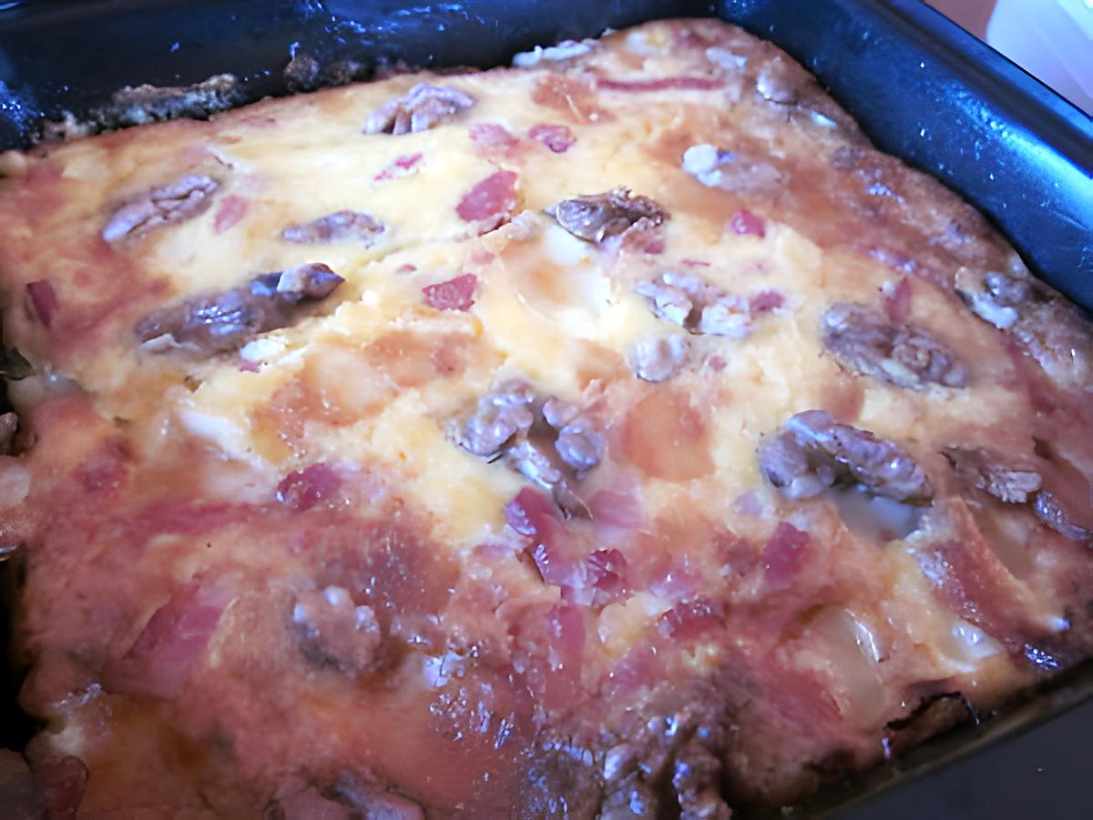 recette QUICHE AU COMTE ET LARDONS FUMES