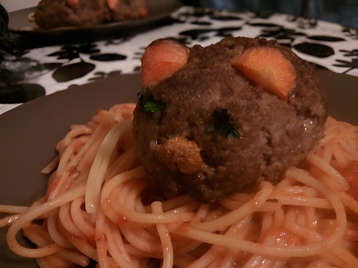 recette Souris de viande hachée remplis de fromage