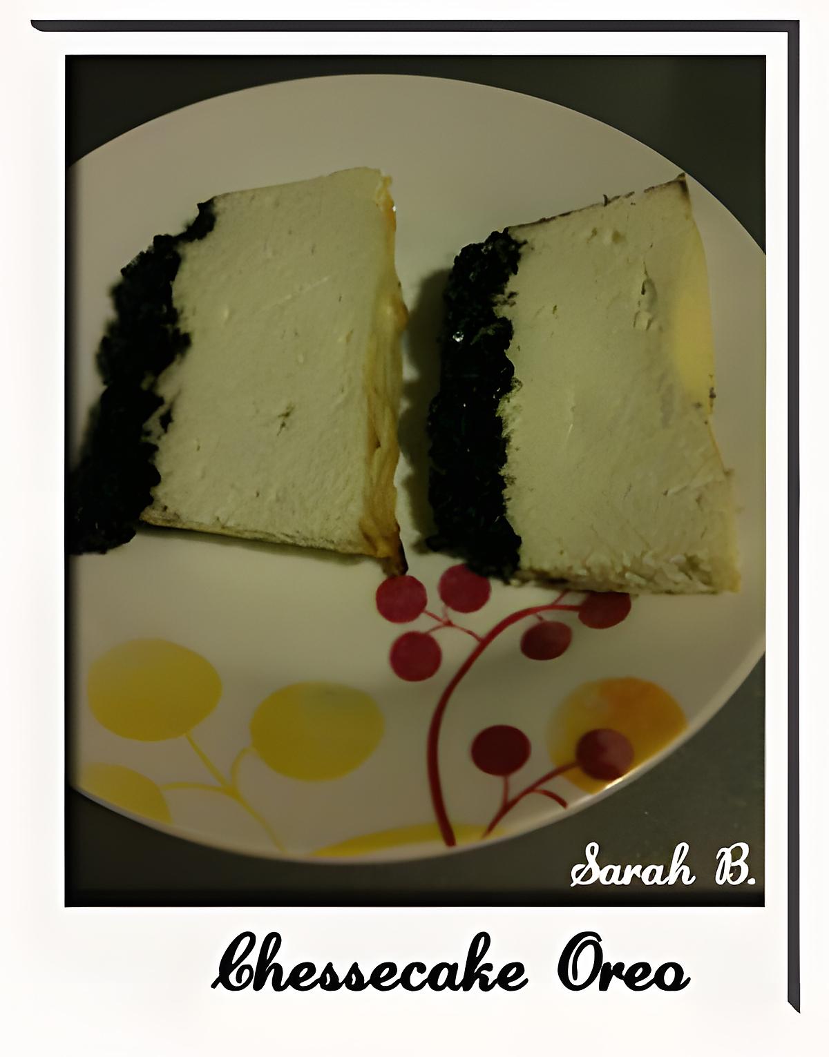 recette Cheesecake - 1er essai version Oréo
