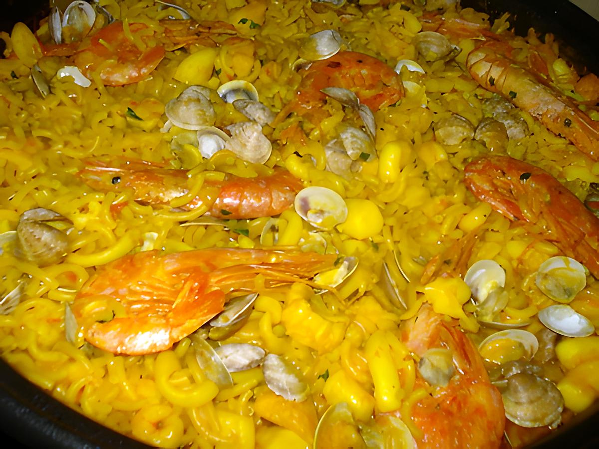 recette FIDEUA (PAELLA DE PATES)