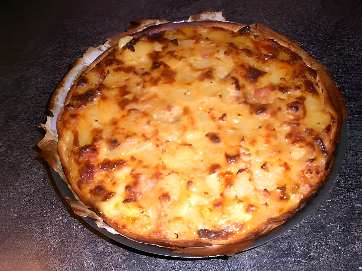 recette Tarte rustique façon raclette