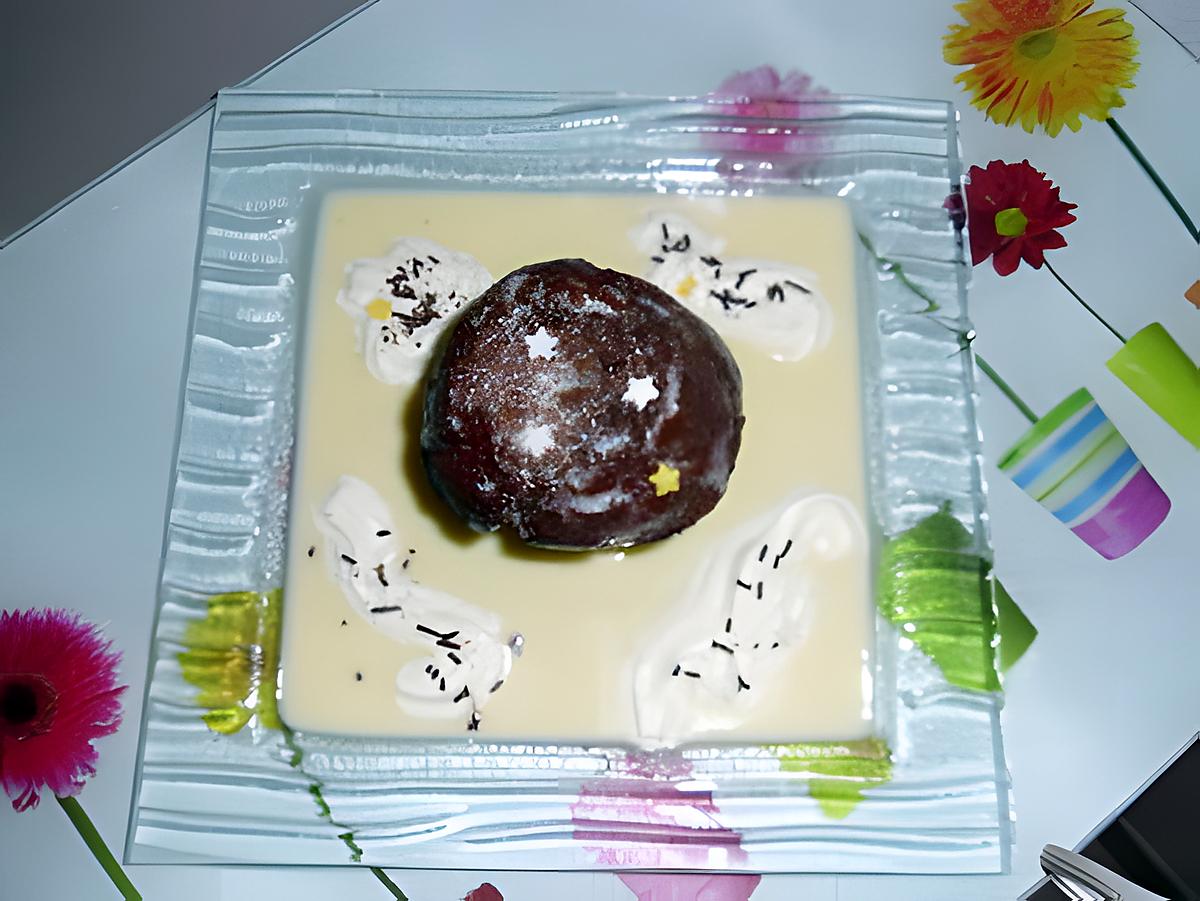 recette Muffines Au Chocolat Coeur Fondant Avec Crème Anglaise