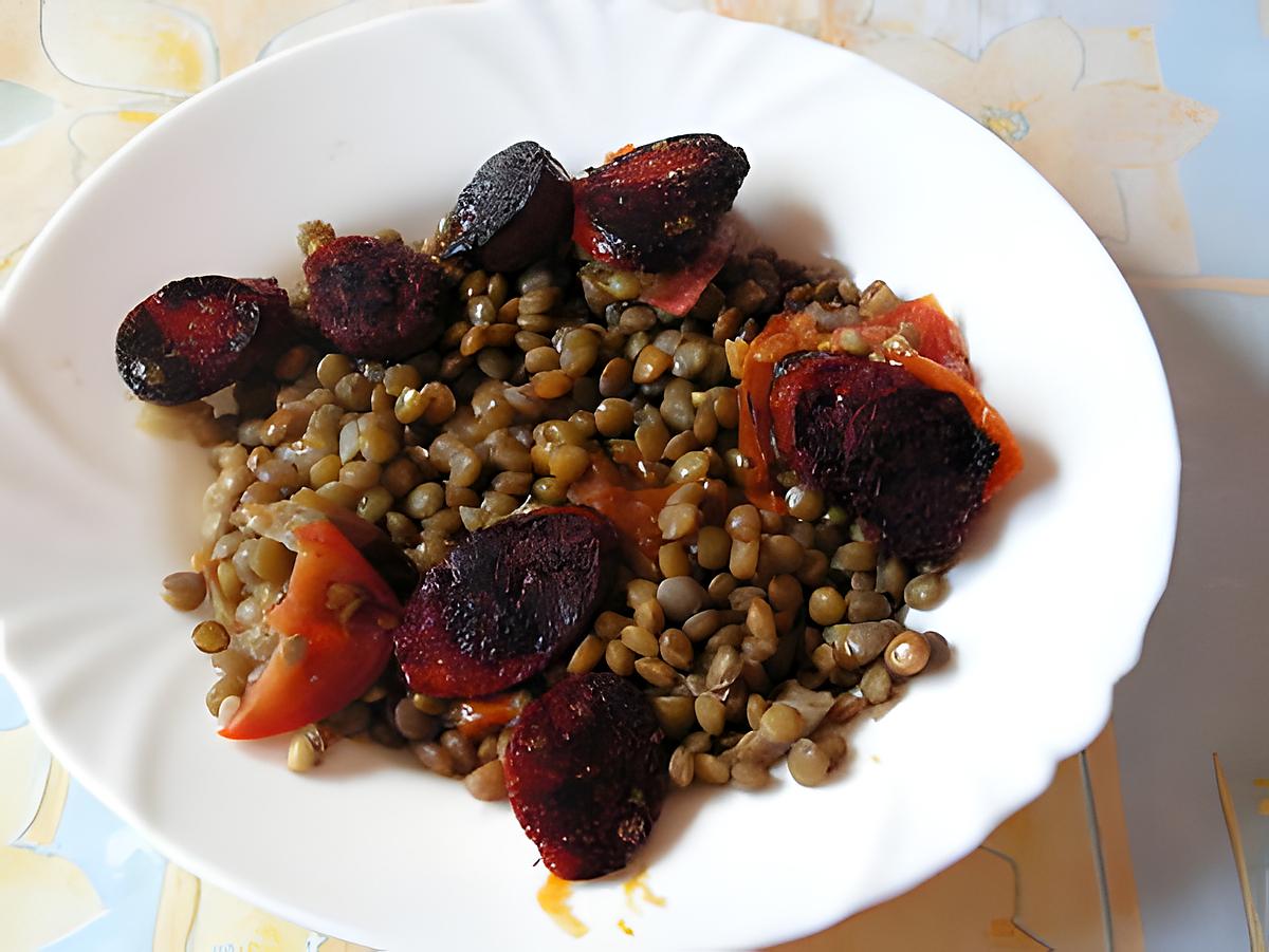 recette Lentilles au chorizo