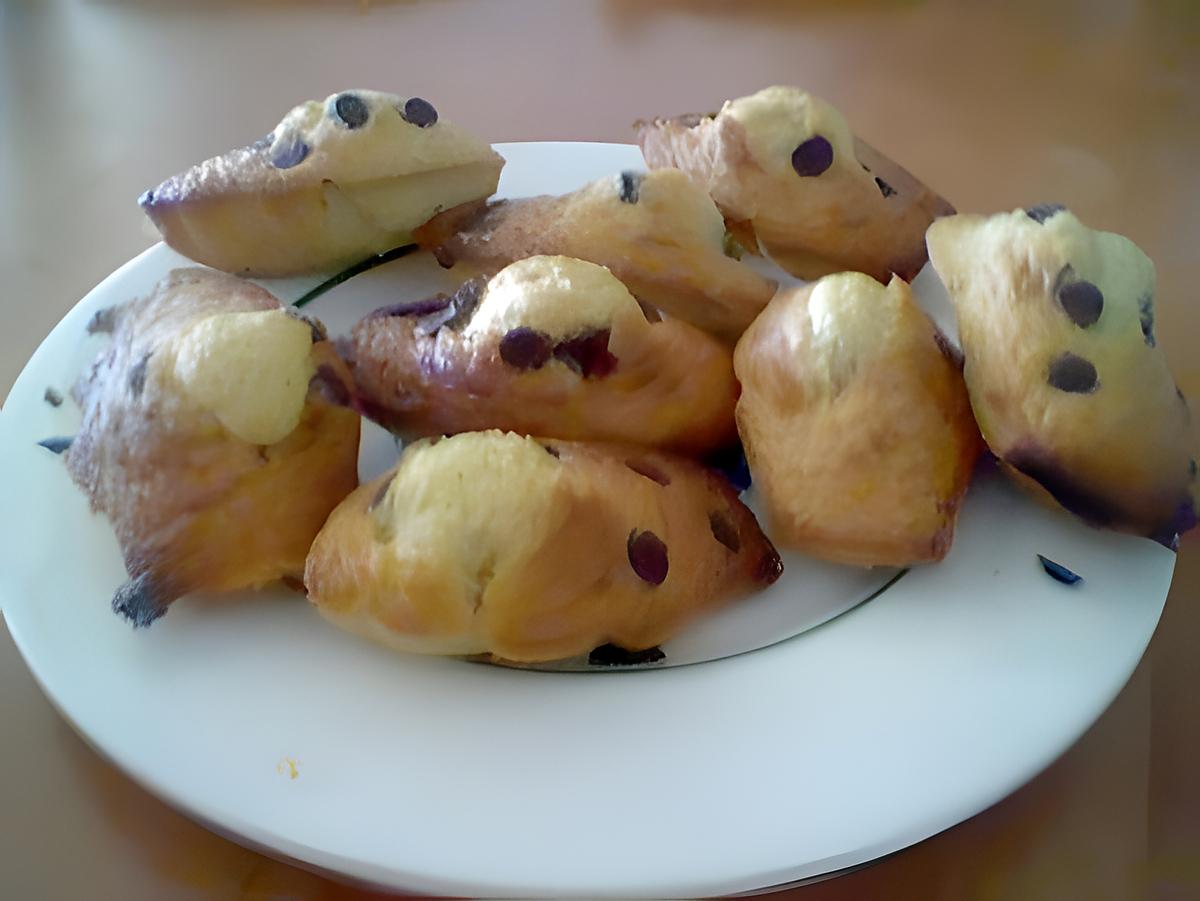 recette Madeleines pépites de chocolat!