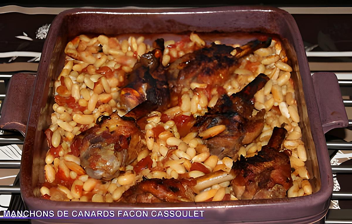 recette manchons de canard façon cassoulet