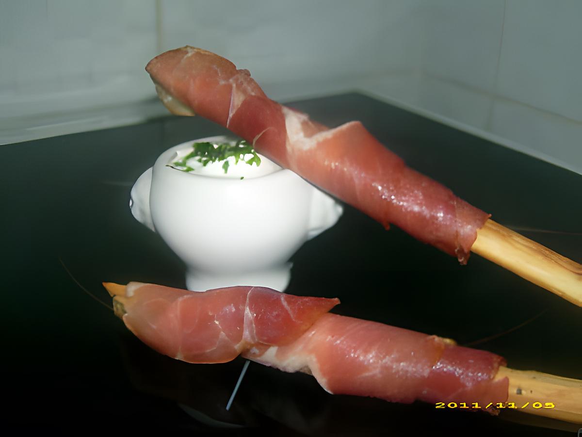 recette gressins au jambon fumé