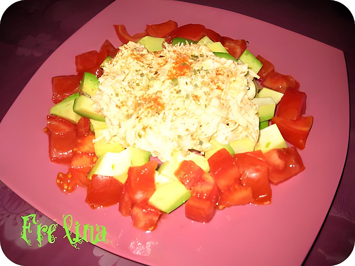 recette Assiette d'Avocat Surimi Tomate