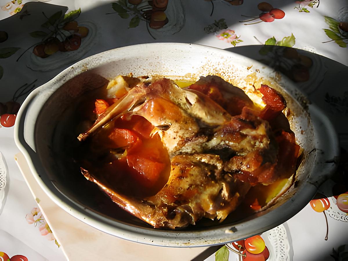 recette Lapin aux herbes de provence et tomate