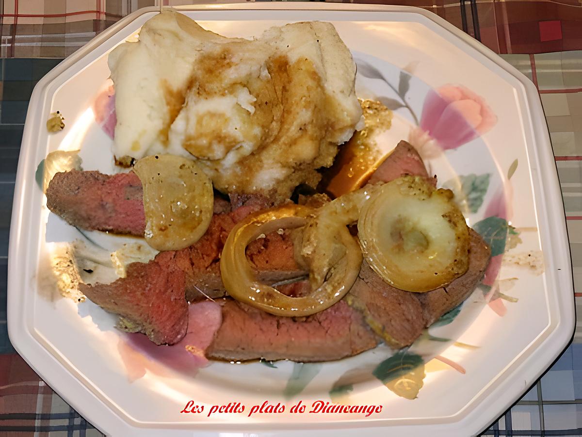 recette Rôti de boeuf aux 2 moutardes